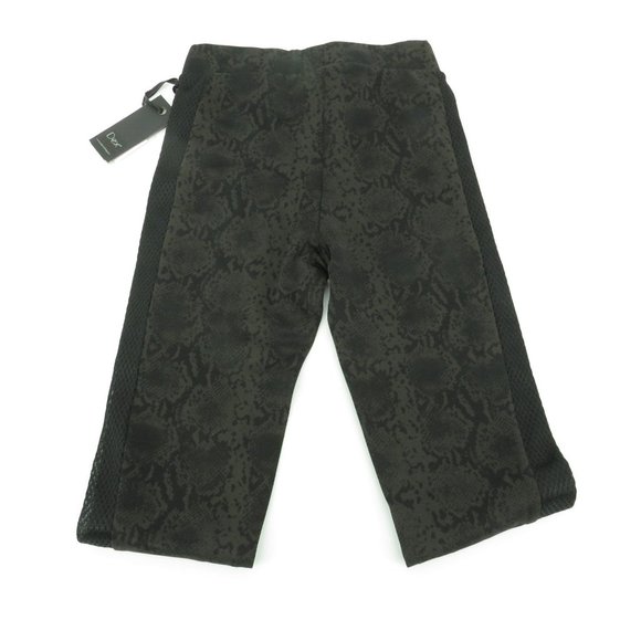 Dex Womens Black Mesh Paneled Snake-Print Leggings XS NWT $59 - Picture 3 of 4